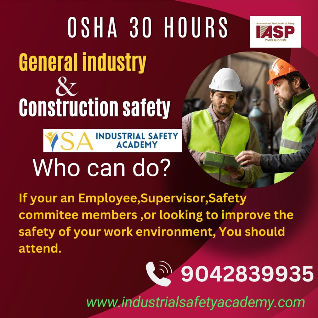 osha 30 hour certificate, osha 30 hour construction safety, safety courses,