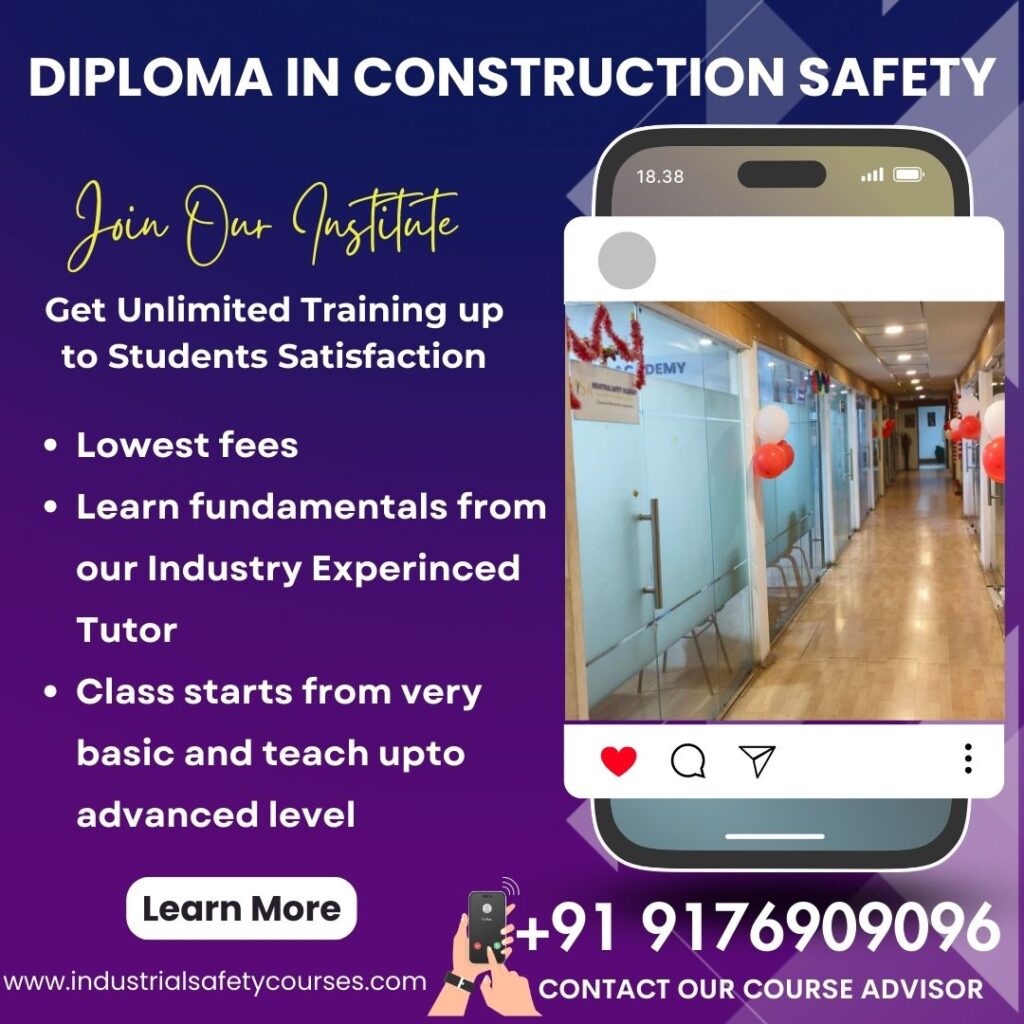 Construction Safety Course in Coimbatore, safety training institute in india, fire and safety courses,